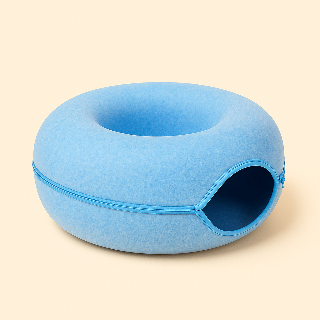 SnuggleNest™ The Ultimate Cozy Donut Bed for Happy Cats