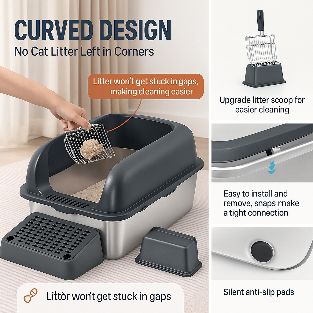 InoxDome™ Litter Tray