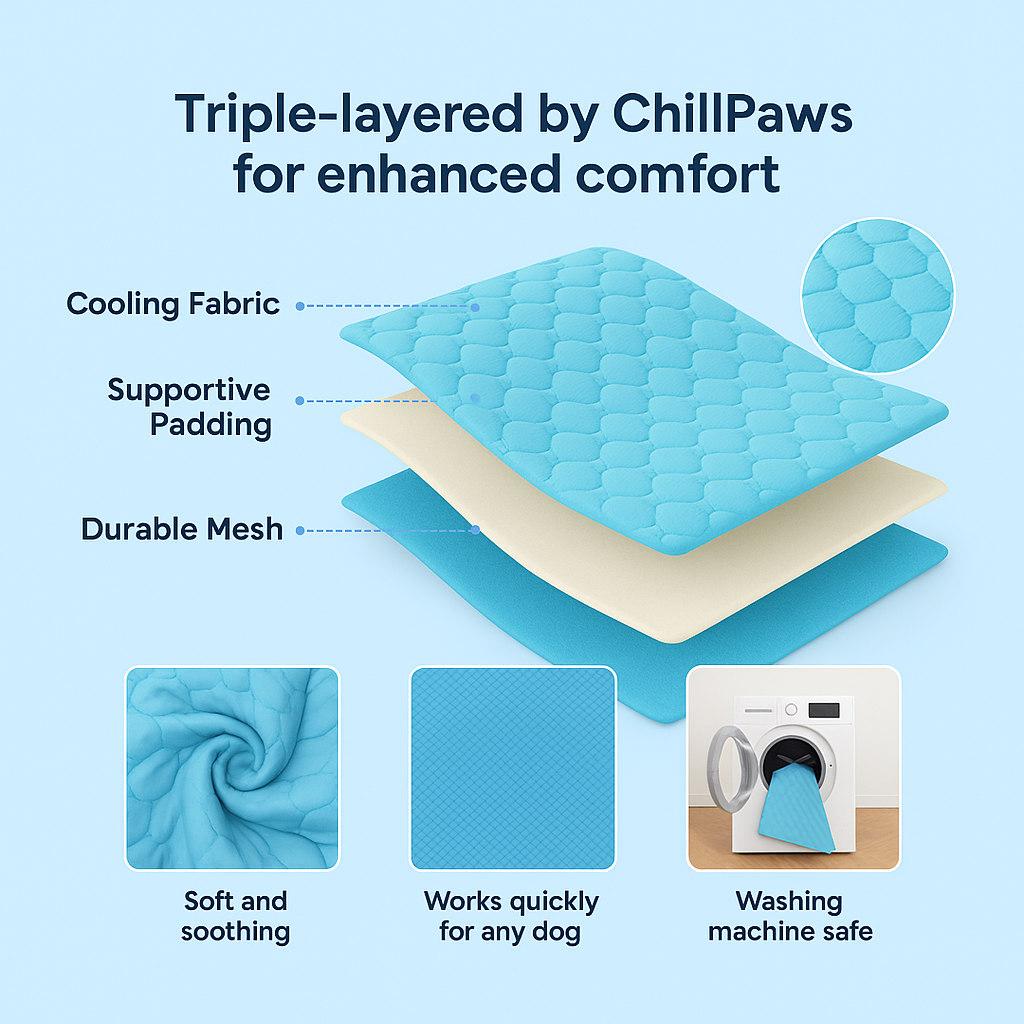 ChillPaws™ – Cooling Mat for Dogs & Cats