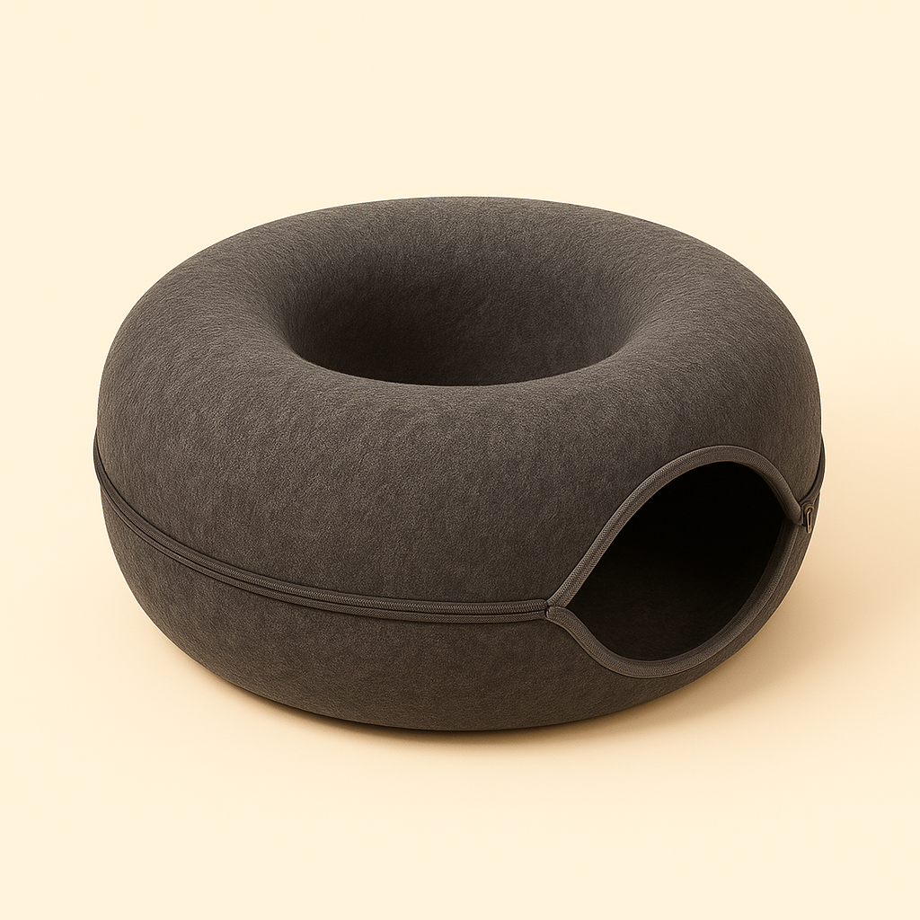 SnuggleNest™ The Ultimate Cozy Donut Bed for Happy Cats